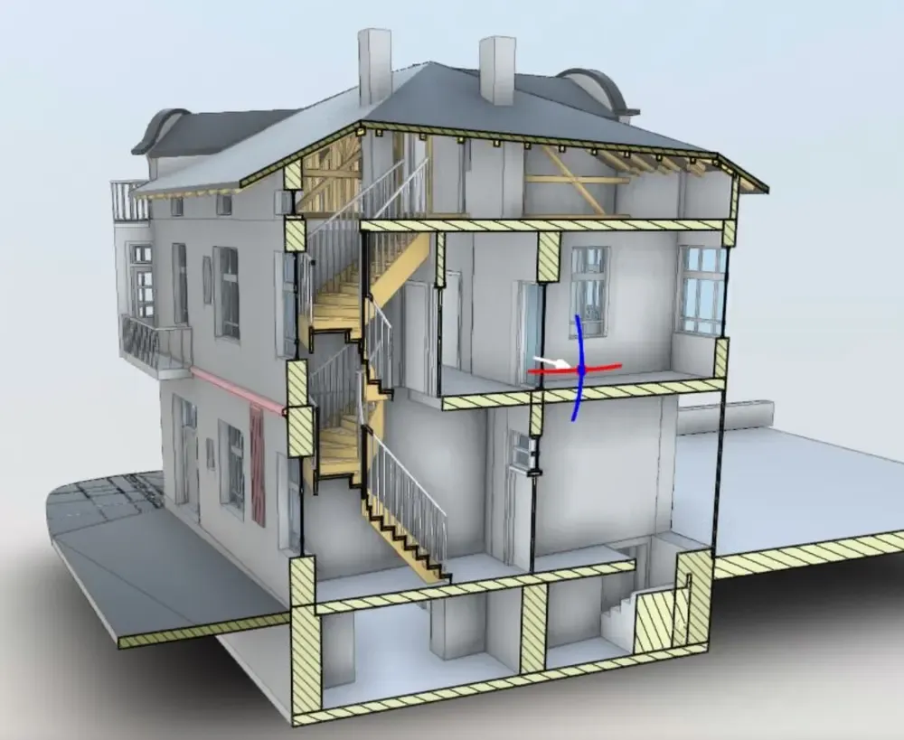 3D BIM модел